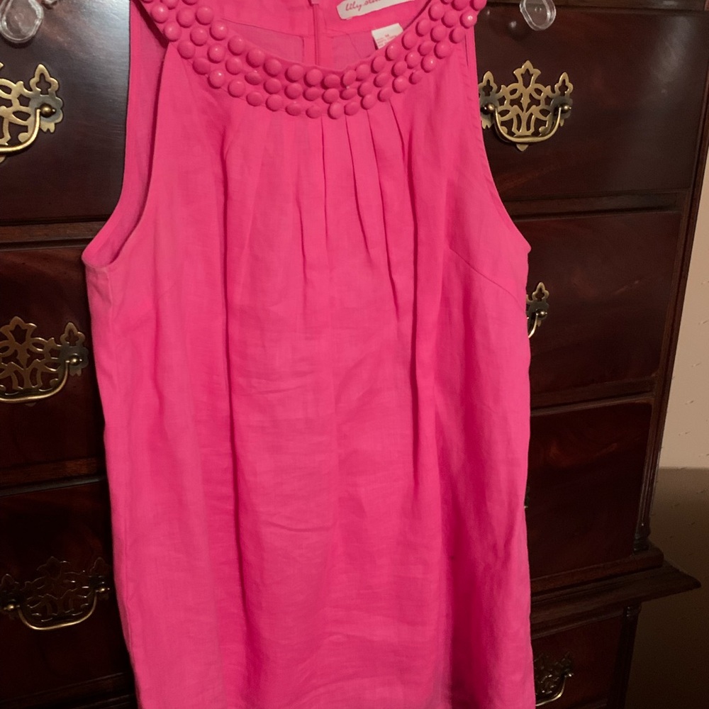Pink Linen Women's Top